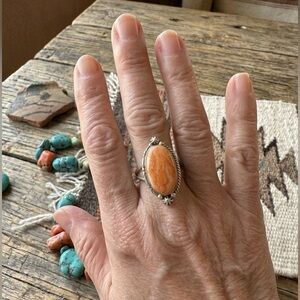 NWT Spiney Oyster Sterling Silver Ring Unusual Design Asymmetrical